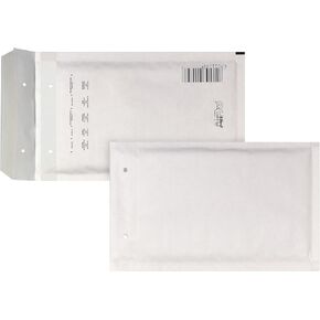 Bong AirPro W 1 12209 Air-Padded Envelopes Kraft Paper 80 g/m² Self Adhesive with Covering Strips 200 Items Polyethylene White