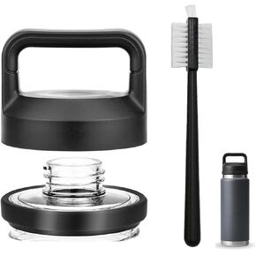 استبدال قبعة chug لزجاجة yeti rambler 18/26/36/46/64 أوقية ، ملحقات غطاء زجاجة ماء متسكع لغطاء متصل متوافقة مع اليتي