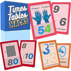 بطاقات وميض الضرب مع الحيل للأطفال - Times Tables Hacks: طريقة ممتعة وسهلة لتعلم الضرب