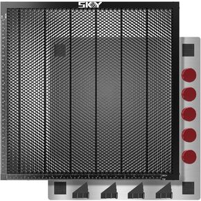 Update Heat-Resistant Coating Honeycomb Laser Bed, 440x440mm Honeycomb Working Durable Steel Honeycomb Panel Table for Most Laser Engraver, Desktop-Protecting, 17.3''x17.3''x0.87''