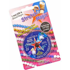 Pepperell Stretch Magic Bead Jewelry Jewelry Slastic Cord Line | لؤلؤة بلاك واضحة | 5m 25m 100m | 0.5mm 0.6mm 0.7mm 0.8mm 1mm أقطار