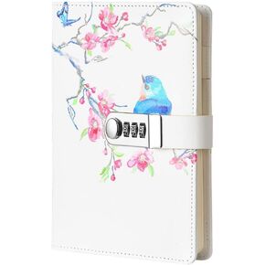 A5 (8.47 X 5.9 Inch) Lock Journal Diary Notebook Combination Locking Journal Diary,Diary with Combination Lock (Style 1)