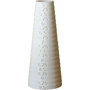 Bracelet Sizer Mandrel Round Quarter Sizes (White)