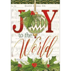 Lang Companies, Joy to The World Petite Christmas Cards