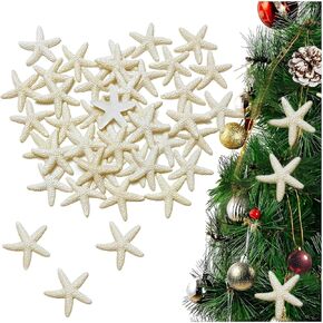 Mini Resin Starfish-Realistic Ocean-Themed Decor for DIY Crafts,Beach Wedding Decorations,Home Wall Accents,and Coastal-Themed Arrangements.mini starfish for crafts (Off-White, 44 Pcs 1.18" x 1.18")