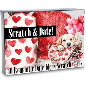 Date Night Scratch Off Cards ، 40 Fun and Romantic Scratch Off Date Off There ، لها ، أو زوجته ، أو زوجها ، أو صديقته ، وصديقه ، مثالي لليوم ، هدية الأزواج لعيد الحب والذكرى السنوية وأعياد الميلاد
