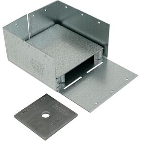 Simpson Strong Tie ABW66Z ZMAX Galvanized 12-Gauge 6x6 Adjustable Post Base 10-per Box