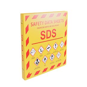 (YS), 2-Pack, SDS Binder - 2024 Requirements, Heavy Duty 3 Inch, 3 Ring Safety Data Sheet SDS Binder
