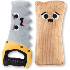 مجموعة لعبة Fringe Studio Plush Dog Toy ، رأيت ذلك ، مجموعة من قطعتين ، مجموعة متجر للحيوانات الأليفة (312024)