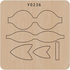 Elegant Bowknot Cutting Dies for DIY Crafts - Wood Board and Alloy Steel Blade Beautiful Bowknot Making Template (Y0053 Wood)