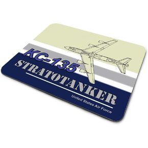 KC-135 Stratotanker USAF United States Air Force Jet Design رفيعة منصات الماوس المدعومة من المطاط المربعة لأجهزة الكمبيوتر المحمولة للكمبيوتر ألعاب مكاتب دفاتر