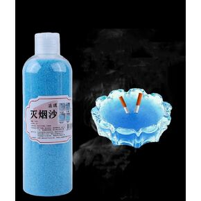 Magic Ashtray Sand,Smokeless Outdoor Ashtray with Ash Tray Sand - Instant Smoke Adsorption, Clean Ashtray, Reduce Second-Hand Smoke, Prevent Soot Falling,Air Freshener(300g) (Yellow)
