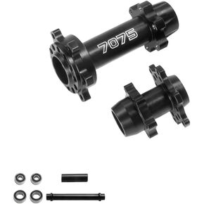 Levigo Aluminium 7075 HUB HUB HUX HUX محامل داخلية أكبر متوافقة مع LOSI-1/4 PROSETO-MX ، أجزاء ترقية RC ، الأسود