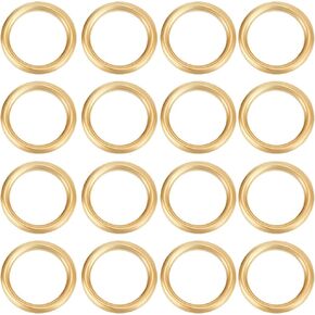 Beebeecraft 20pcs/Box 5mm حلقات قفزة قفزة 14 كيلو بايت مملوءة بالذهب الدائرة الدائرية الصغيرة O Ring Ring Heptings Heping Ring For Jewelry Making Enring Strains Supplies Supplies Diy Crafts