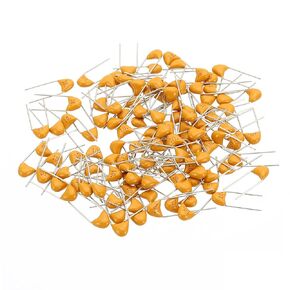 PATIKIL 20pf 50V Multilayer Monolithic Ceramic Capacitors, 120 Pcs Ceramic Chip Capacitor Assortment Kit for Power, Yellow