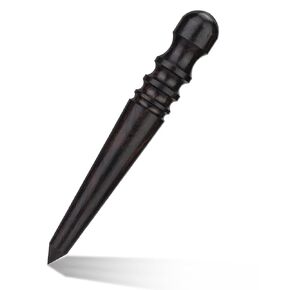 Leather Edge Burnisher, Burnishing Tool, Ebony Wood Edge Slicker Round Head Edge Burnisher Tool, Professional Leather Working Tools for Burnishing Polishing Leathercraft