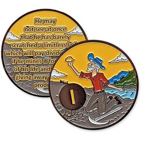 Gaunt Prospector AA Medallion من 1 إلى 60 سنة هدية الرصانة مع كبسولة العملة