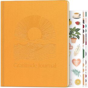 Skyline Weekly Gratitude Journal – Guided Grateful Notebook with Writing Prompts – Motivational Planner for Positive Affirmation (Iris Orchid)