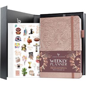 Legend Weekly Planner Premium - Ondative Weekly و Monthly & Buld Planner - Life Organizer لإدارة وإنتاجية الوقت ، A5 (Dark Teal)