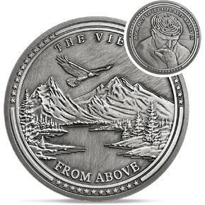 Summum Bonum Challenge Coin - Silver EDC Rose Stoic Coin - Love of Fate Token Reminder for Daily Stoic Practice - Inspirational Thoughtful Stoicism Gifts for Men Women Kids in Kuwait