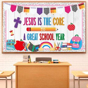 Boho Motivational Bulletin Board Set This is Your Year Classroom Decoration Retro Boho Inspirational Welcome Back to School Bulletin Board Cutouts for School Office Chalkboard Wall Door Decor Supply