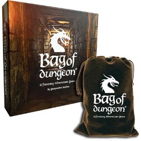 Bag of Dungeon: A Fantasy Dungeon Adventure Board Game | 1-4 Players, Age 7+ | Simple-to-Play | Travel Friendly | Tabletop RPG | Classic Sword and Sorcery Gaming in a Bag