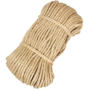Jute Twine String - 164ft 5mm Eco-Friendly Natural Cord for Crafts, Packaging & Garden | Heavy-Duty Decorative Rope | Extra Strong Tying, Bundling & DIY Projects in Kuwait