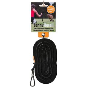 CANNY Recall Dog Training Leash - Long Leash for Dog Training 23ft Heavy Duty Extra Long Line Dog Lead for Outside Yard for Dogs or Puppy | Width 1in, Black