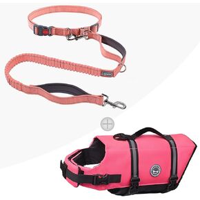 Hands Free Dog Leash & Dog Life Jacket
