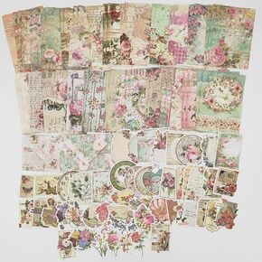 100 Pieces Vintage Scrapbook Supplies Ephemera Pack for Junk Journal Planners Scrapbooking Paper Stickers for Art Aesthetic Journaling Kit Collage Decoupage Album (Century Music)