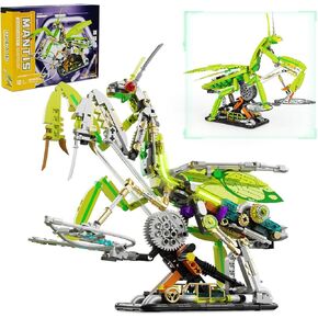 Ideas Mantis Insect Collection Building Set, Cool Mechanical Bug Display Model with Light, Compatible with Lego Insects Animals, Creative Gift Building Toy for Adults Boys Girls (999 PCS)