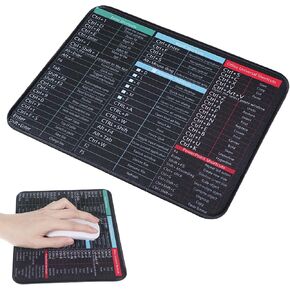 اختصارات وسادة الماوس Excel ، 25 × 21 سم/9.8x8.26 في اختصارات Excel Mouse Mouse Mat anti-slip اختصار مختصرة excel