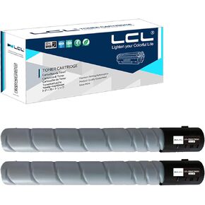 LCL Compatible Toner Cartridge Replacement for Konica Minolta TN322 TN323 A33K030 A87M030 Bizhub 224E 227 284E 287 364E 367 (2-Pack Black)