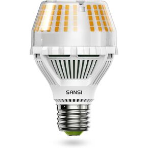 SANSI Dimmable LED Light Bulb 250 Watt Equivalent, 3000K Soft Warm White 4000 Lumens E26 A21 LED Light Bulbs 2 Pack, 22-Year Lifetime, 27W Power Energy Saving Light Bulb for Home Office