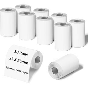 10 PCS CAMER CAMERIC ERLPAL PAPER ، 57 مم × 25 مم