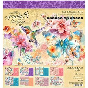 Graphic 45 8x8 Collection Pack- Flight of Fancy, 4502853