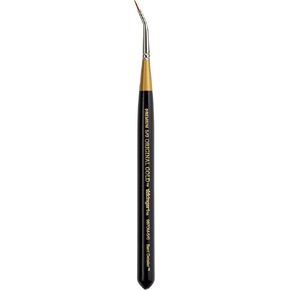 Kingart Premium Original Gold 9670M -5/0 MICRO DELICE SPONSER TICERSER - MINI HITE HANDAW Series Brush ، Hair Golden Taklon Canthetic Hair ، for Acrylic ، Watercolor ، Gouache Painting ، Size 5/0