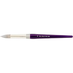 Silver Brush Limited 8800S Silver Silk Round Brush for Watercolor, Gouache, and Acrylic Paint, Size 12, Short Handle
