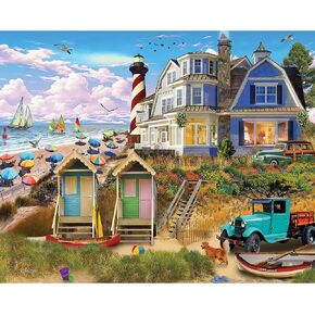متعة الجبل الأبيض في The Beach Puzzle 1000 قطعة من الألغاز الساحلية للبالغين