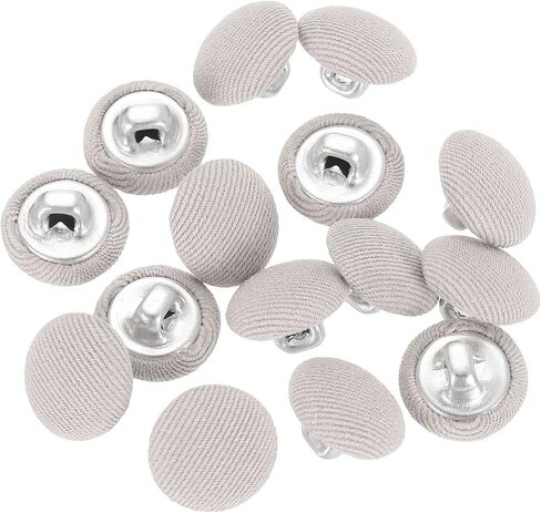 uxcell 15pcs القماش قماش مغطى ، 20 مم 32L أزرار الخياطة المعدنية جولة الجولة الزر المغطى بزر القبعات سترة معطف الصنع ، الأزرق البحرية in Saudi Arabia
