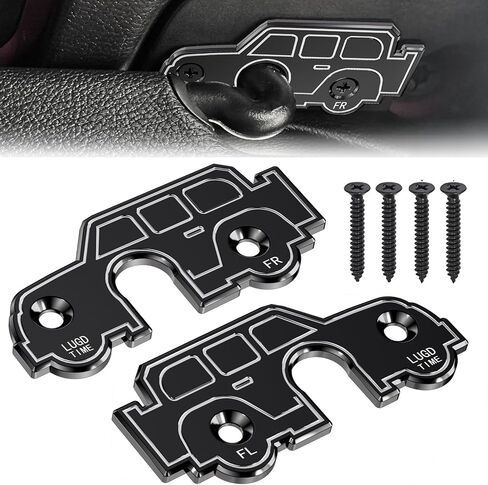Sun Visor Repair Kit Compatible with Jeep Wrangler JL 2018-2023, Aluminum Alloy American Flag Sun Visor Clips Fits Compatible with Jeep Wrangler 2018 JK, 2020-2023 Gladiator JT, Repair Loose Visor in Kuwait