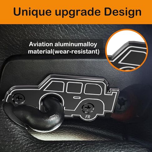 Sun Visor Repair Kit Compatible with Jeep Wrangler JL 2018-2023, Aluminum Alloy American Flag Sun Visor Clips Fits Compatible with Jeep Wrangler 2018 JK, 2020-2023 Gladiator JT, Repair Loose Visor in Kuwait