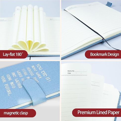 Lined Journal Notebook for Women Men, 160 Pages A5 Hardcover Leather Journals for Writing,Gifts for friends, teachers, classmates, colleagues, bosses, family members (stye-5) in Saudi Arabia