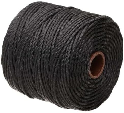 The Beadsmith S-Lon Heavy Nylon Cord – Black Color – TEX400, .9mm Diameter, 35 Yard Spools – for Stringing Beading Crochet, Micro-Macrame Jewelry & Kumihimo Projects in Saudi Arabia