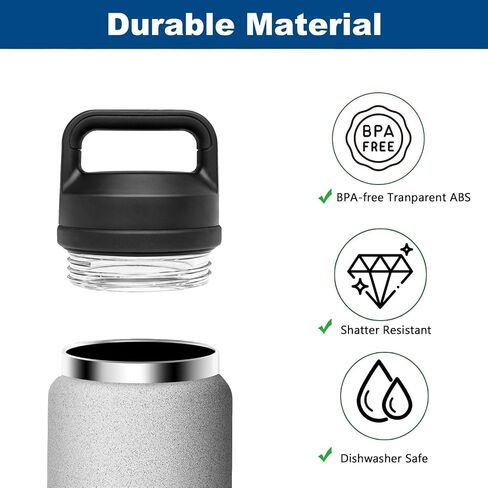 Chug Cap Replacement for Yeti Rambler Bottle 18/26/36/46/64 OZ, Spill-Proof Rambler Lid Replacement Water Bottle Lid Accessories Compatible with Yeti in Saudi Arabia