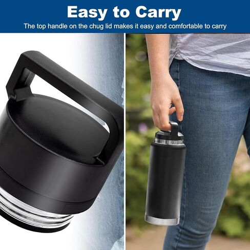 Chug Cap Replacement for Yeti Rambler Bottle 18/26/36/46/64 OZ, Spill-Proof Rambler Lid Replacement Water Bottle Lid Accessories Compatible with Yeti in Saudi Arabia
