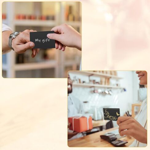 OwnMy 100PCS Metal Business Card Blanks for Laser Engraving, Aluminum Business Card Blanks for DIY Gift Cards Crafts Making, 0.3mm Thickness Laser Engraving Sublimation Blanks Name Cards, Matte Black in Saudi Arabia