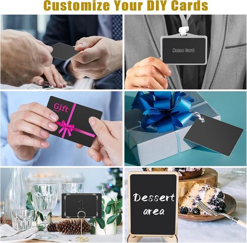 OwnMy 100PCS Metal Business Card Blanks for Laser Engraving, Aluminum Business Card Blanks for DIY Gift Cards Crafts Making, 0.3mm Thickness Laser Engraving Sublimation Blanks Name Cards, Matte Black in Saudi Arabia