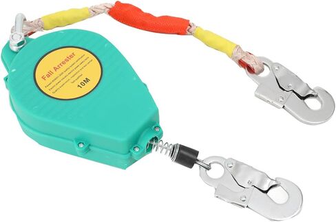 Self Retracting Lifeline 23ft 330lbs Fall Arrester Lanyard Protect Safety Harness Fall Protection with Alloy Steel Hook Steel Wire Rope in Saudi Arabia