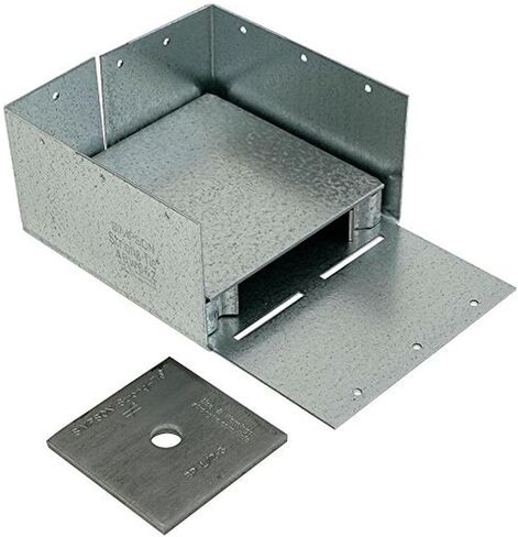 Simpson Strong Tie ABW66Z ZMAX Galvanized 12-Gauge 6x6 Adjustable Post Base 10-per Box in Saudi Arabia